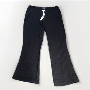 Roxy Linen Blend Casual Wide Leg Drawstring Pants sz M